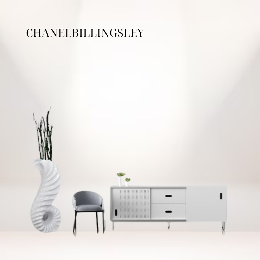 Huge, Tall, Traditional White Horn Floor Vase That is 32 Inches High