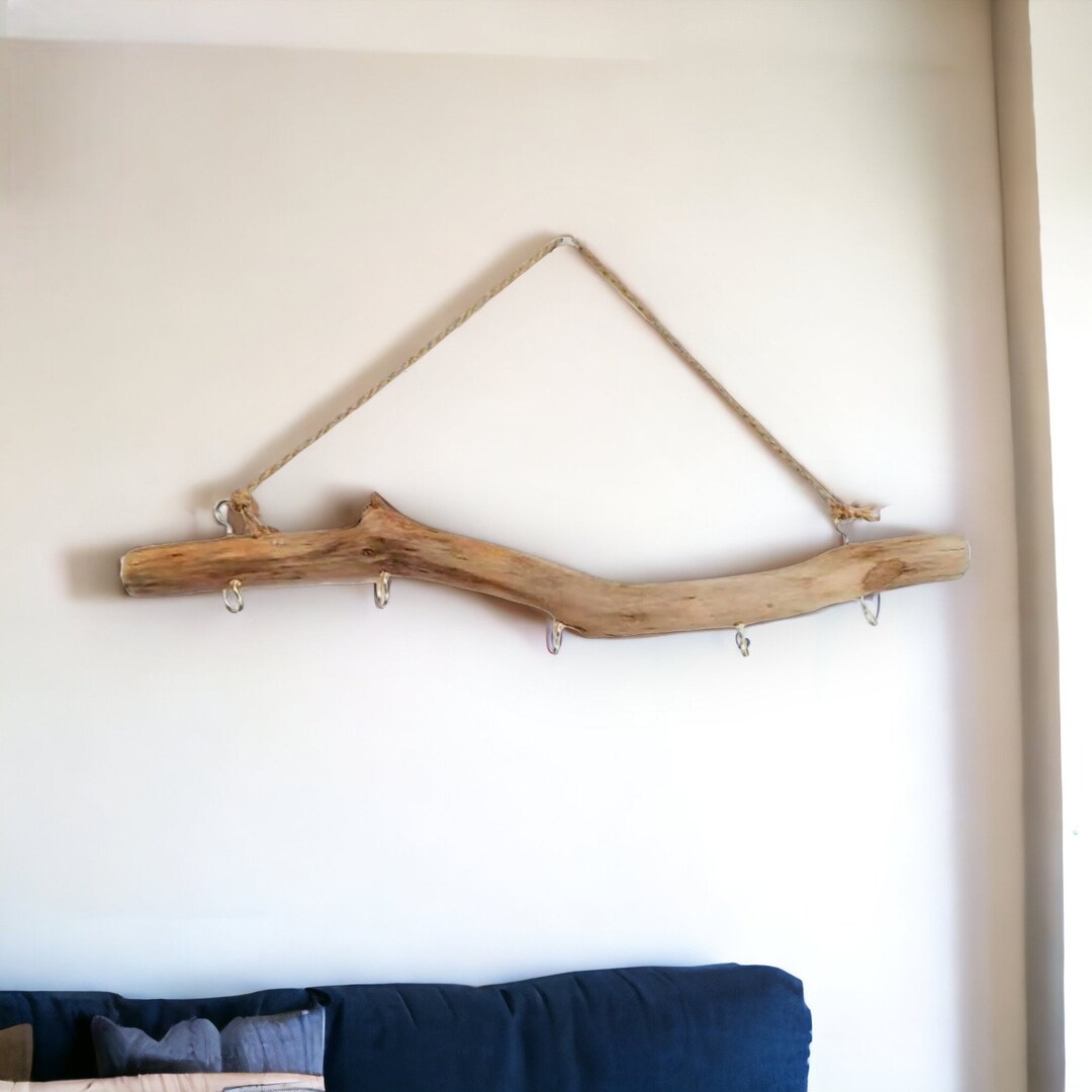 Wooden Hook Wall Mounted Driftwood Vintage Ornament for Small Etsy