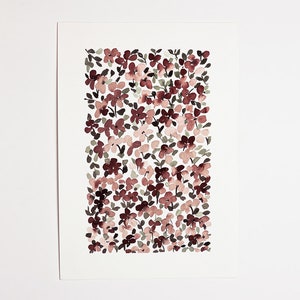 ORIGINAL Artwork, Little Flowers Watercolor Painting, Abstract Flowers, Watercolour Wall Art, Handmade Loose Style Florals, Nursery Decor