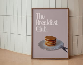 Lámina de El Club de los Cinco: Pila de panqueques, Arte para la pared de la cocina (Descarga digital)