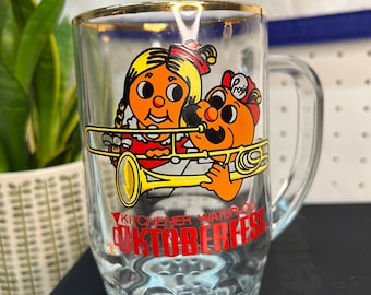 Vintage Kitchener Waterloo Oktoberfest Beer Glass Stein Mug