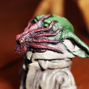 BABY YODA figurine| Handmade realistic Grogu| Mandalorian Star Wars Gift| Resin Figure image 5