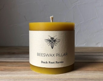 Beeswax Pillar Candle