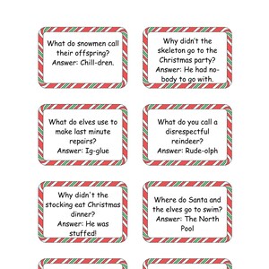 Weihnachtsfeiertags-Kinder-Lunchbox-Rätsel - 3 druckbare und bearbeitbare 8,5 x 11 Blätter mit Rätseln, damit das Mittagessen Spaß macht und sich mit Ihren Kindern verbindet