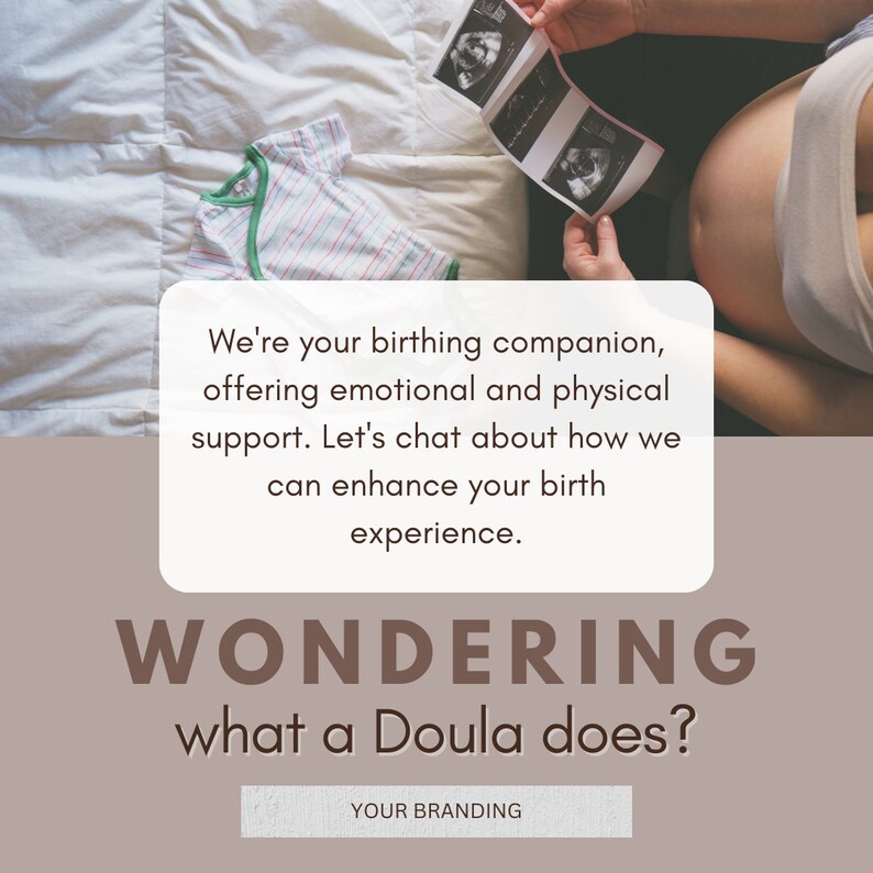 30 Doula Social Media Post Templates Postpartum Midwife Doula Content ...