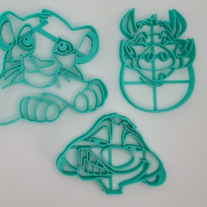 Cookie cutter Disney Lion King molds Simba Timon Pumba