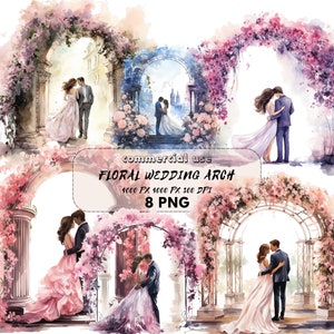 Huwelijksboog png-clipart bloemen bruid bruidegom aquarel feestelijke viering png bloem binnenkomst kaarten maken scrapbooking bruiloft uitnodiging png
