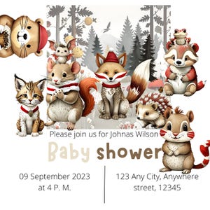 Woodland Creatures Clipart Pack - Watercolor Forest Animals - Digital Download for Crafts - PNG Files