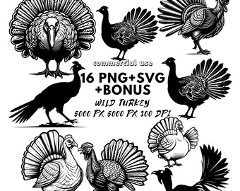 Turkey Track Clipart: Hunting SVG, PNG Graphics (Digital Download