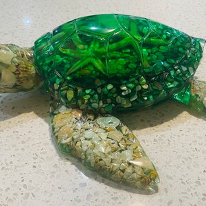 Made to Order Giant Green Shell Resin Turtle - Etsy