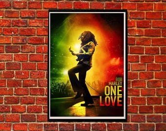 Bob Marley One Love movie film poster print art wall decoration