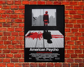American Psycho minimal movie cover poster home decor American Psycho minimal movie cover poster home decor American Psycho minimal movie