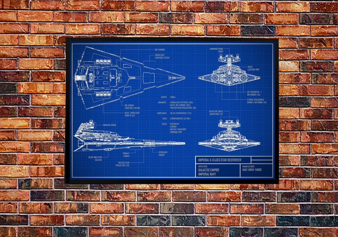 Star Wars Ships Blueprints Soft Tea Towel Kitchen Towel Star 