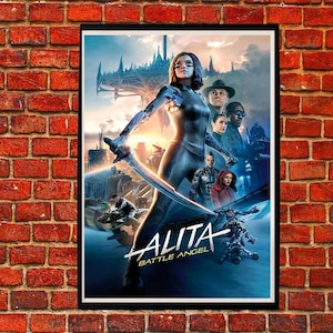 Alita Battle Angel (2019)  movie film poster print art wall decoration