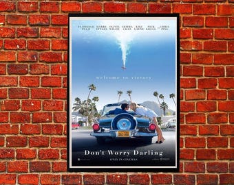 Don't Worry Darling (2022) movie film poster print art wall decoration