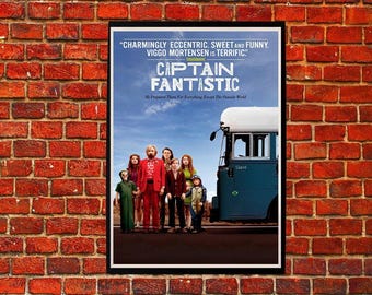 Plakat filmowy „Kapitan Fantastyczny”, wydruk filmowy Viggo Mortensena