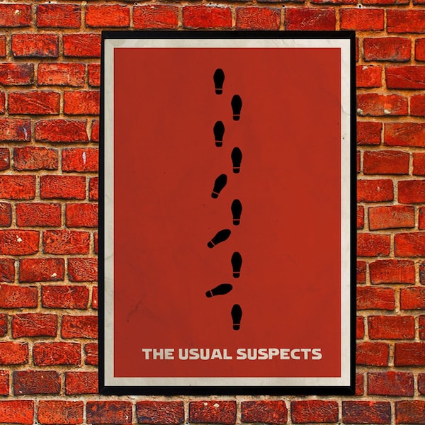 The Usual Suspects Minimal Home Decoration artwork movie Poster The Usual Suspects Minimal Home Decoration artwork movie Poster Suspects