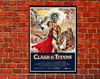 Plakat filmowy Starcie Tytanów (1981) dekoracja ścienna wydruk artystyczny