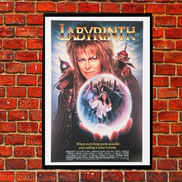 Labyrinth Where everything seems possible and nothing is what it seems classic movie cover poster home decor picture Labyrinth Labyrinth