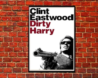 Brudny Harry (1971) plakat filmowy wydruk sztuka dekoracja ścienna