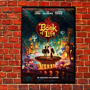 The Book of Life Animation Movie Cover Home Decor Poster the Book