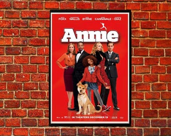 Plakat filmowy Annie wydrukowany na ścianie dekoracja artystyczna