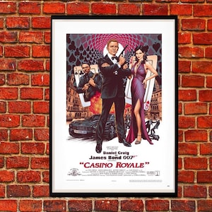 Casino Royale 2006 James Bond  movie film poster print art wall decoration
