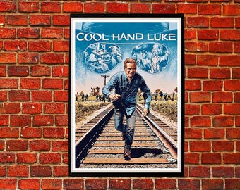 Plakat filmowy „Niezniszczalny Luke” – dekoracja ścienna do filmu