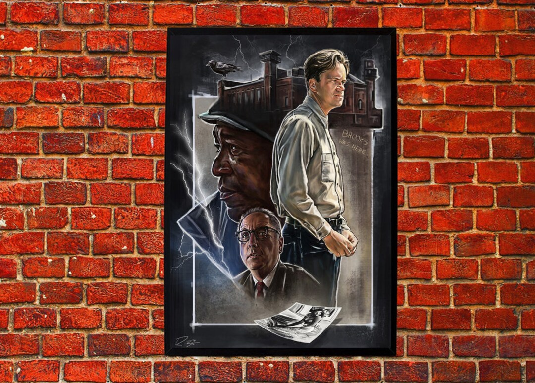 Shawshank R The Shawshank Redemption 1994 Classic Movie Artwork Poster the ...