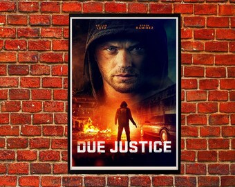 Plakat filmowy Due Justice 2023, dekoracja ścienna do druku artystycznego