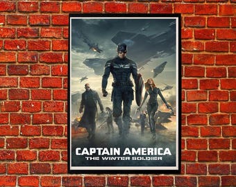 Póster de película Capitán América: El Soldado del Invierno (2014), impresión artística, decoración de pared