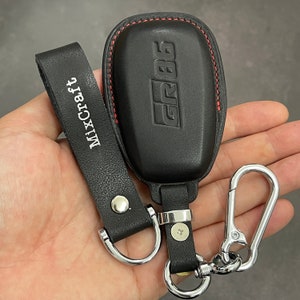 Custom Leather Key Fob Cover for GR86 RZ 2023-2024 - Personalized Protective Shell and Unique Gift - GR86 RZ 2024 Leather Keychain Cover