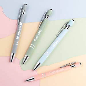 Personalized Pen for Her | Custom Glitter or Pastel Pen with Name | Cute Stationery Gift for Girls, Teachers gift, Students, Bridesmaids