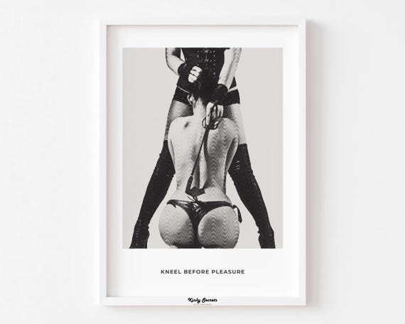 Domination and Submission Sexy wall art, Erotic BDSM, Dominatrix Lesbian, Sexy Erotic Bedroom Home Decor, Sexy Lingerie, Sexy Gifts, Erotic