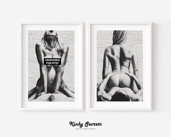 sex art erotic wall art posters bondage art spankings art bdsm art Set of 2 Wall Decor sexy wall art sexy bedroom art erotic art