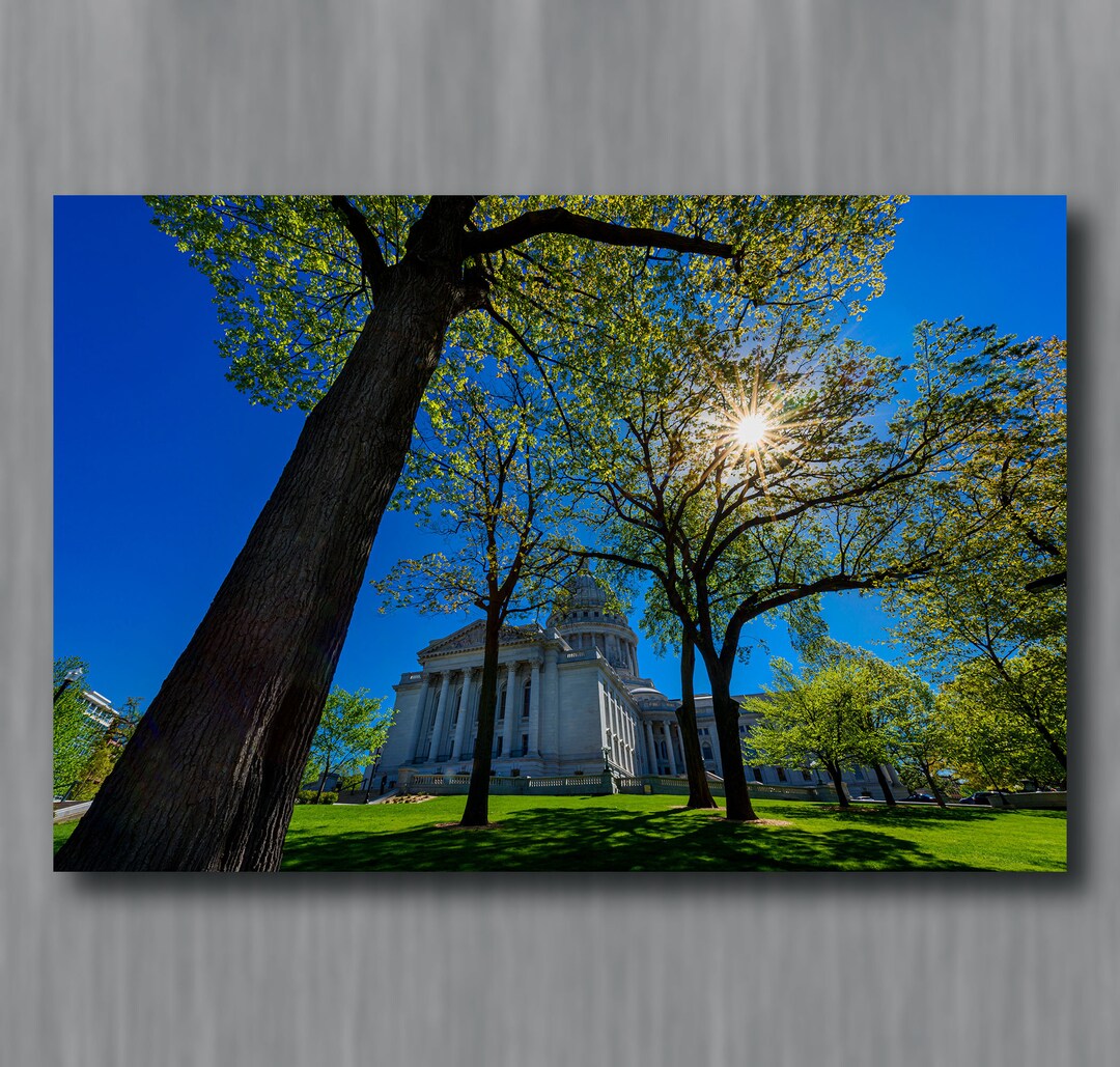Sunshine at the Wisconsin State Capitol Photograph Madison Etsy