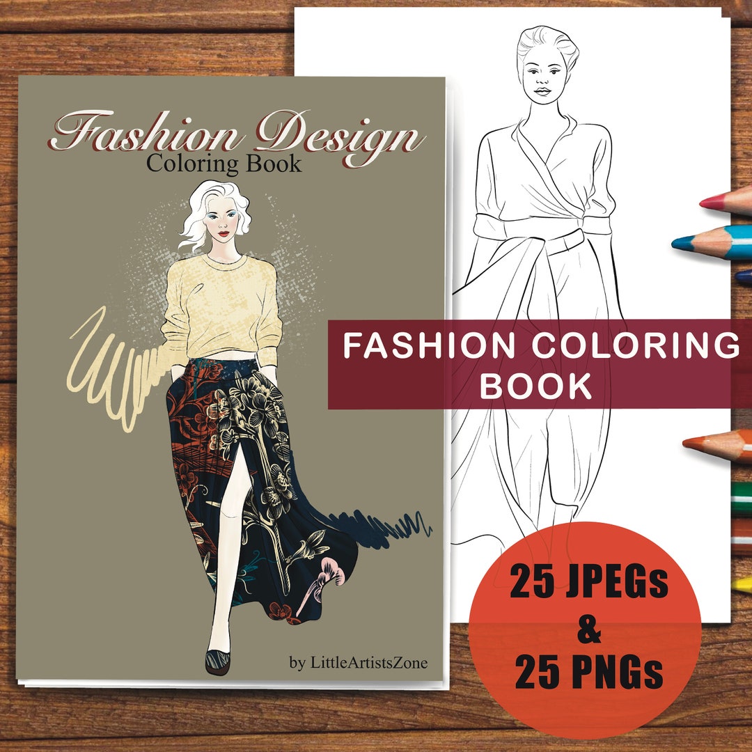 Fashion Design Coloring Pages - Il 1080xN.5627668074 5d2v