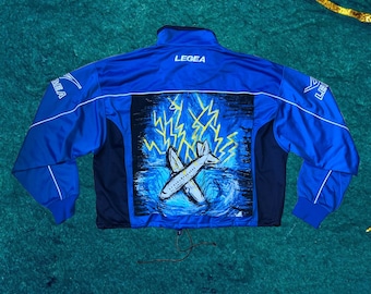 Airplane blue jacket