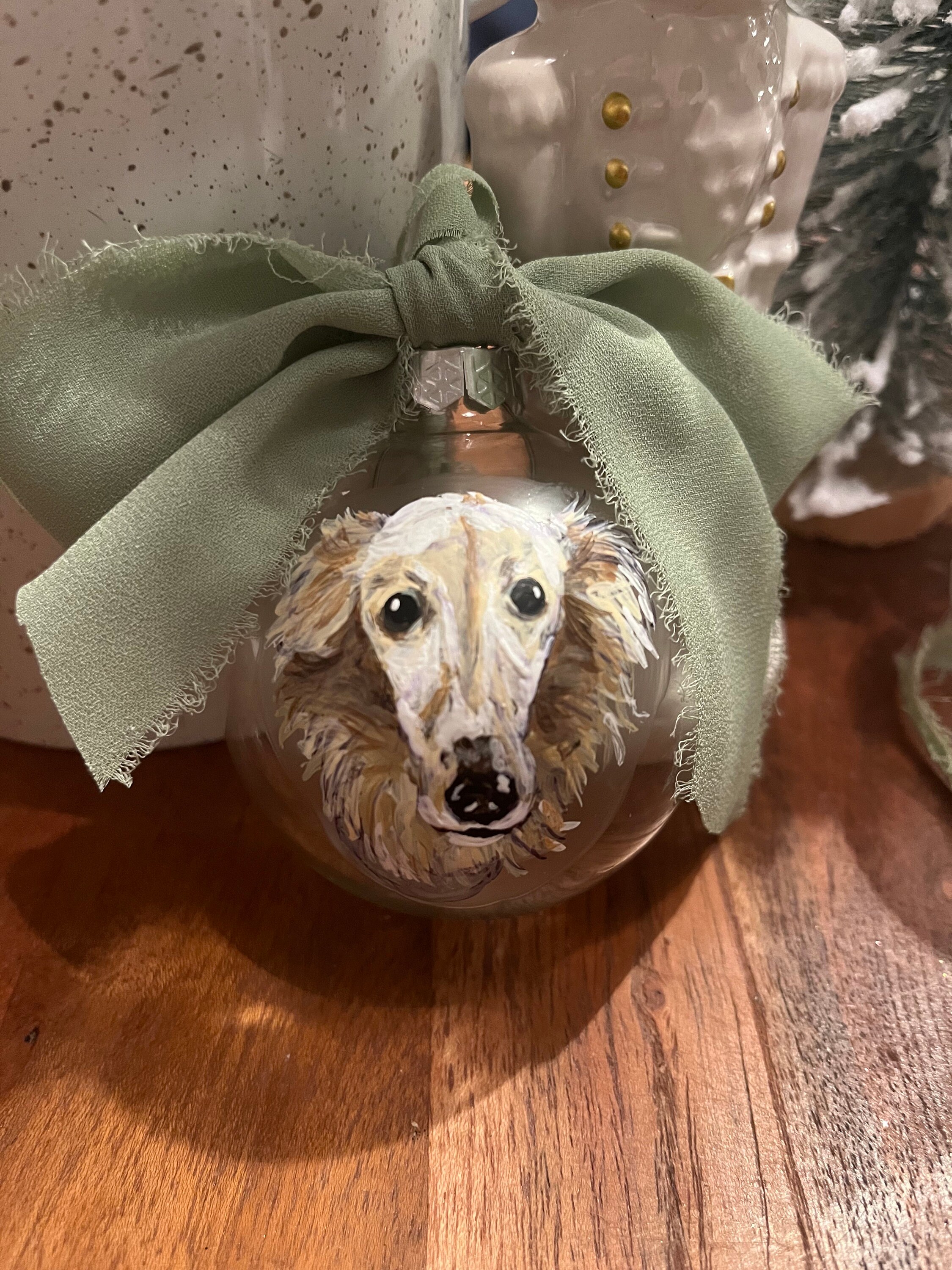 View of Hand-painted Custom Pet Ornaments - Etsy