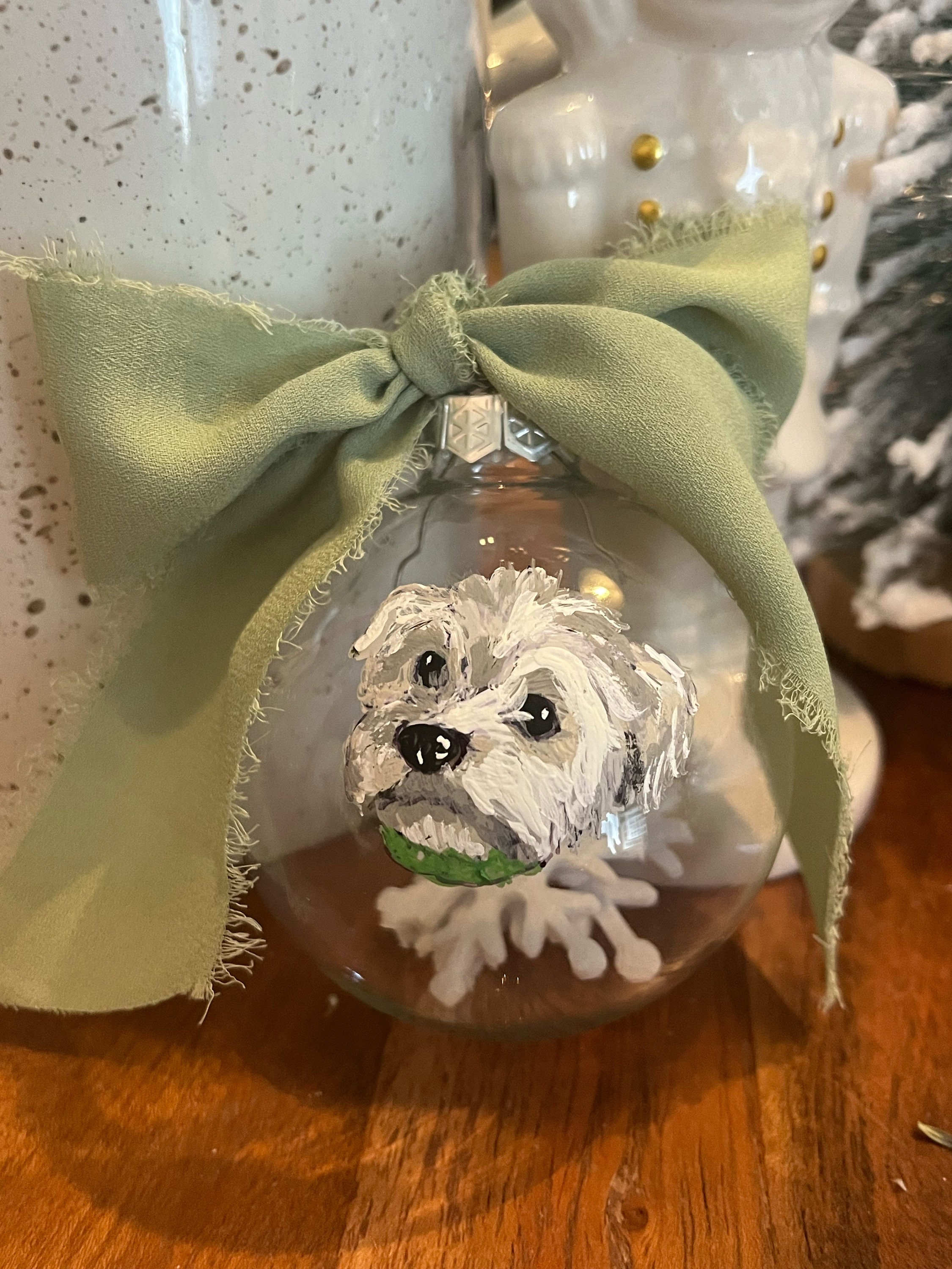 Picture of Hand-painted Custom Pet Ornaments - Etsy