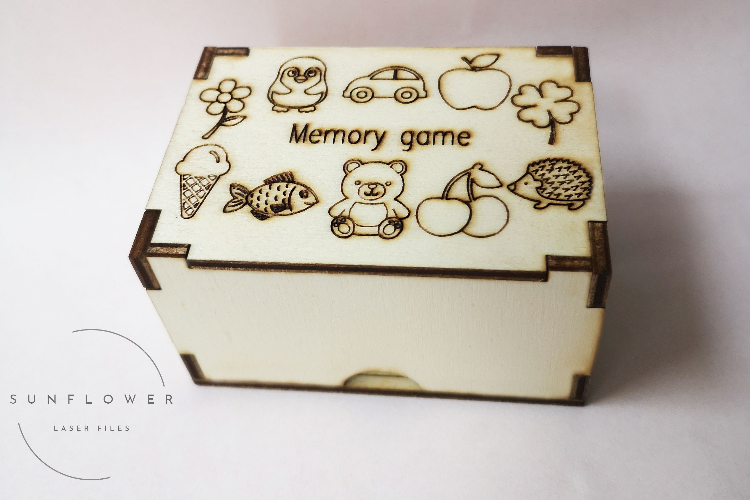 Memory Game With Box Digital File - Etsy
