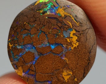 Bague opale Boulder pierre 5,2cts beauté naturelle pour bijoux uniques