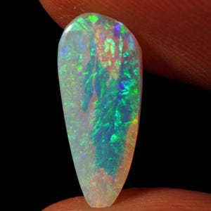 Zeldzame Australische kristalopaal 1,14 ct, losse steen, natuurlijke edelsteen uit Queensland, cabochon, verzamelsieraad