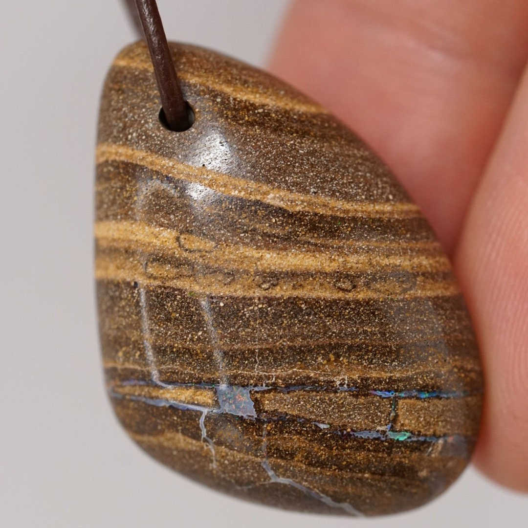 39.1cts natural boulder opal pendant from Australia