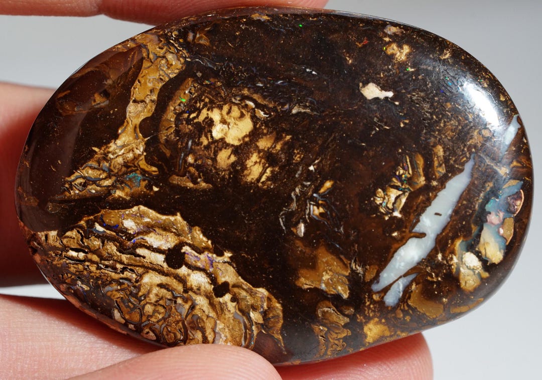 151.96cts Semi-rough Semi-polished Boulder Opal Collector's Item From ...