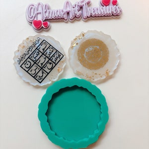 Irregular Coaster Silicone Mold: 3-Inch Resin Mould