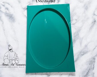 Oval silikonform 28x20 cm djup form Silikonform av hög kvalitet | Formform | Formform i harts
