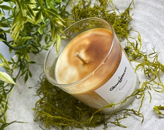 8oz Soy wax scented candle - Lemongrass and Tiare flowers