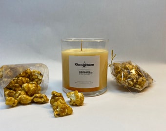 Scented Candle 8oz - Caramel Popcorn