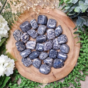Spotted Flint Tumbled Stone Crystal Gemstone Polished Natural High Quality Grade Mineral Rock Poland Grounding Protection Stability Strength
